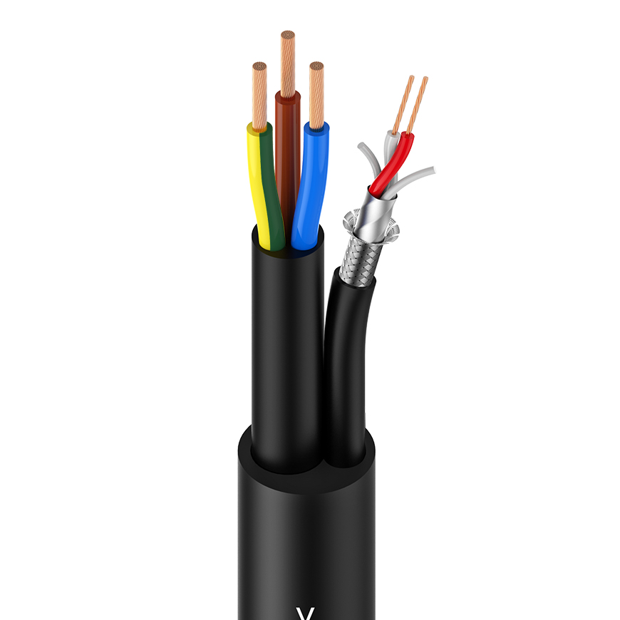 DMX & Power hybrid cable