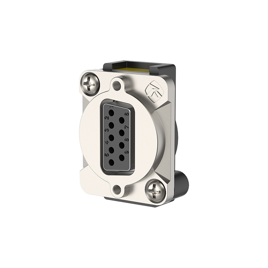 D-SUB 9P Female Feed Through Socket