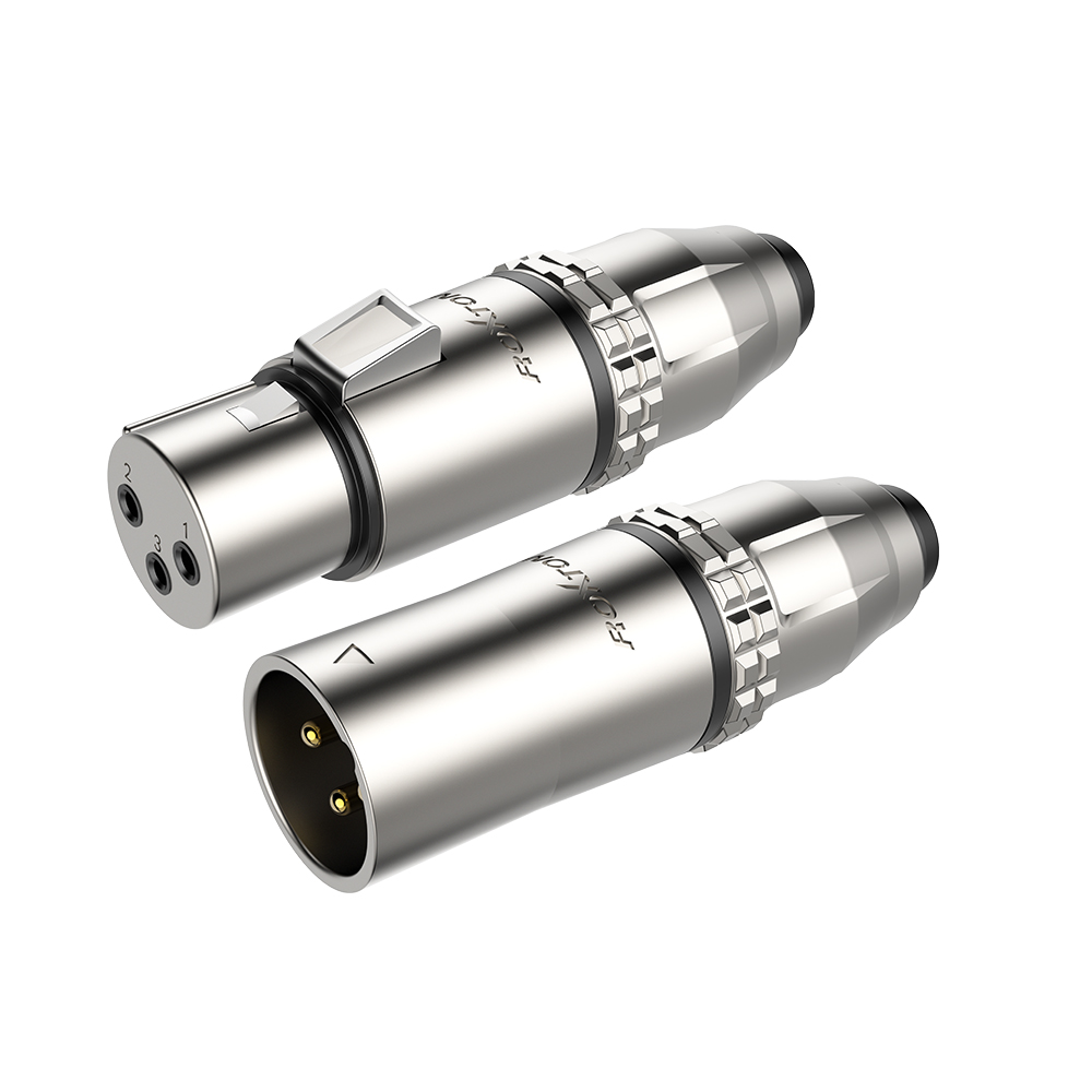 3-pole XLR Connectors ( male & female )