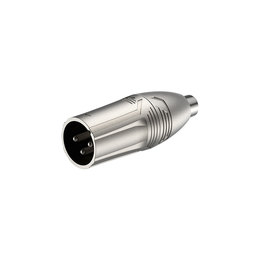 RCA female<=>3P XLR male