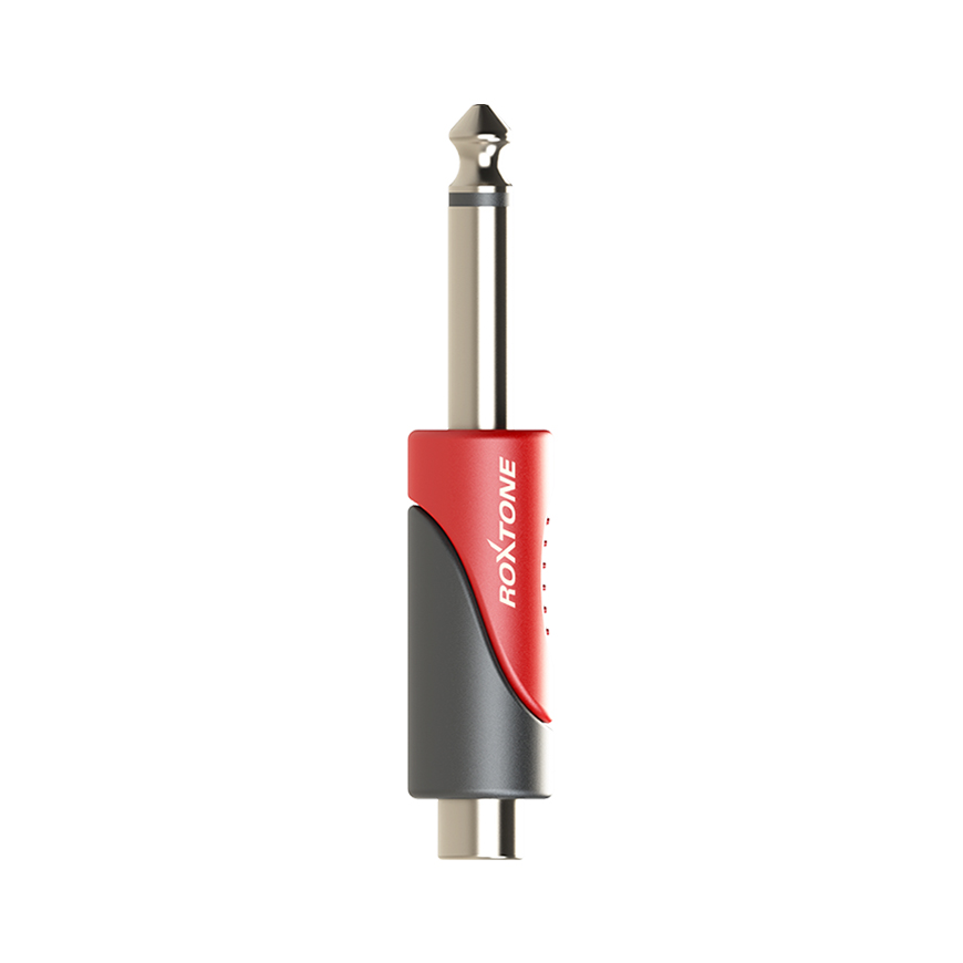 1 x 6.3mm jack mono male plug <=> 1 x RCA female socket