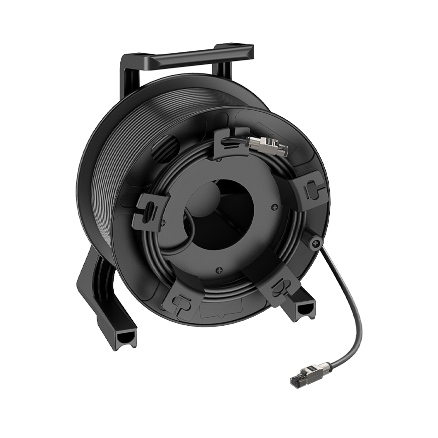 Premium unbreakable cable drum system, CAT6a(S/FTP)