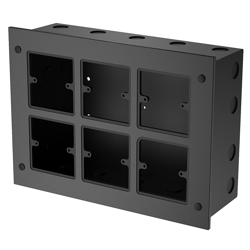 Wall mounted aluminum box
