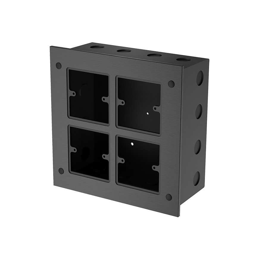 Wall mounted aluminum box