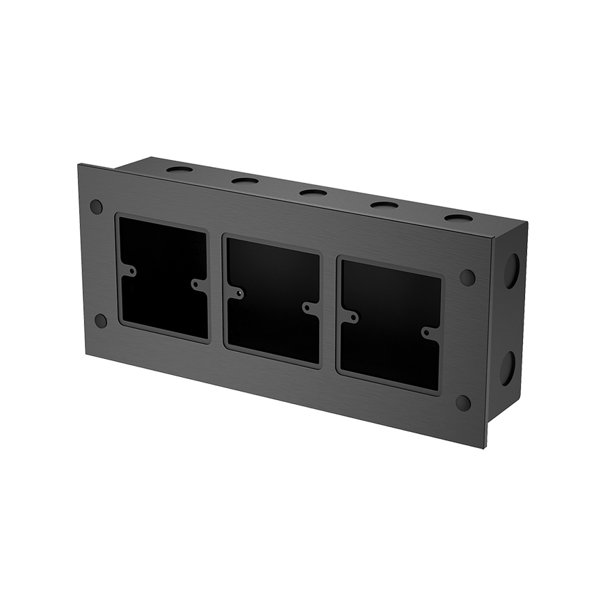 Wall mounted aluminum box