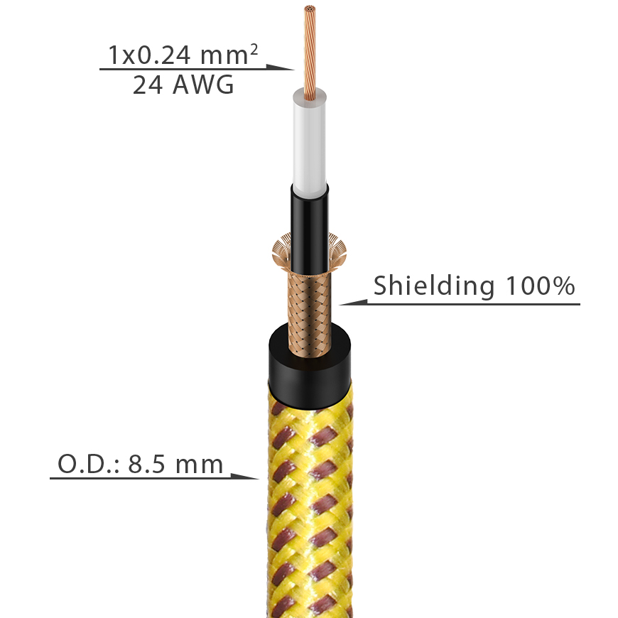 Instrument cable - 24AWG - VINTAGE
